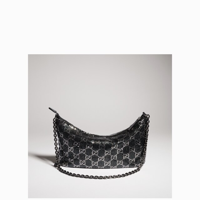 Metallic evening bag with charm - image 5