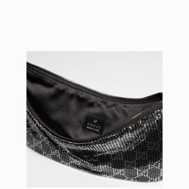 Metallic evening bag with charm - image 4