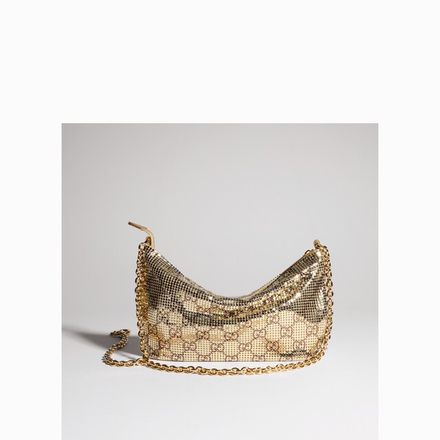 Metallic evening bag with charm - image 4