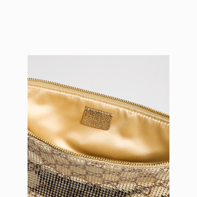 Metallic evening bag with charm - image 3