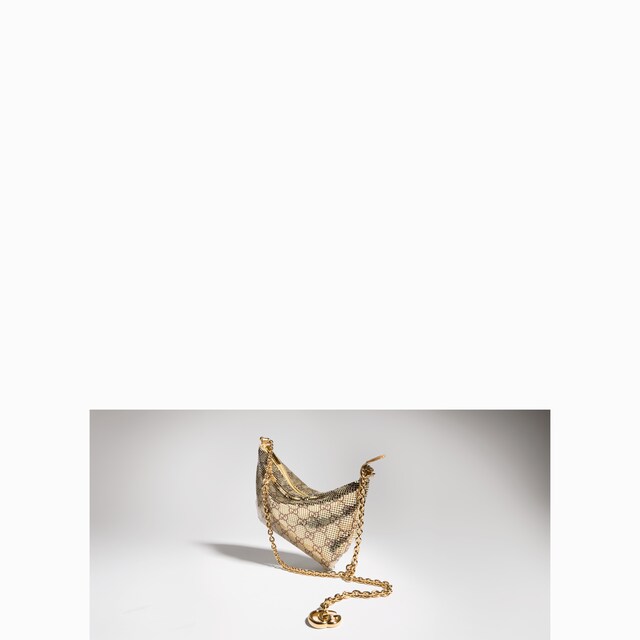 Metallic evening bag with charm - image 2