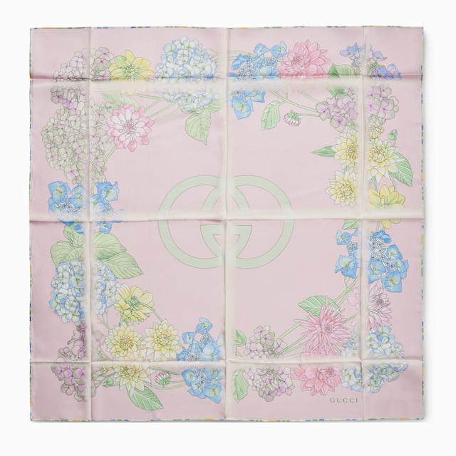 Printed silk twill carré