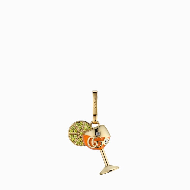 Cocktail motif charm