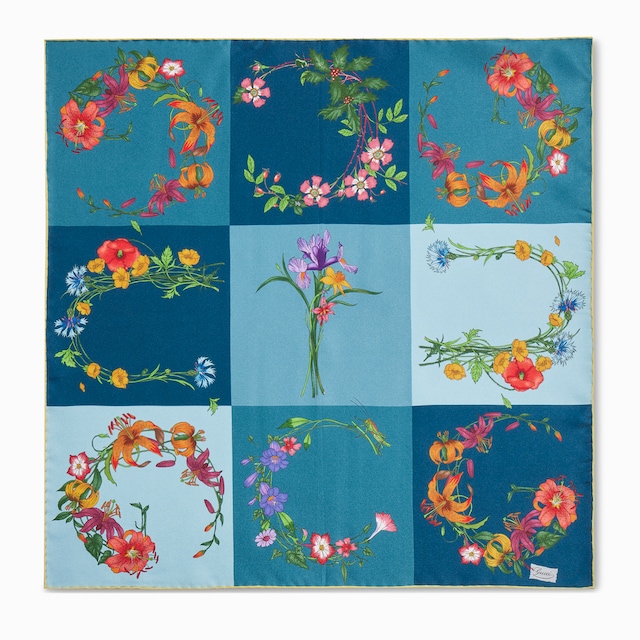 Printed silk twill bandana