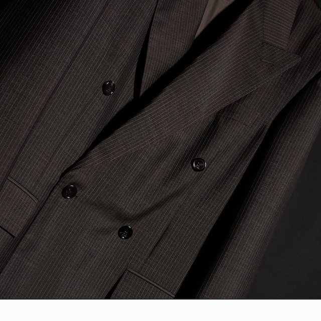 Pinstripe wool mohair jacket - image 3