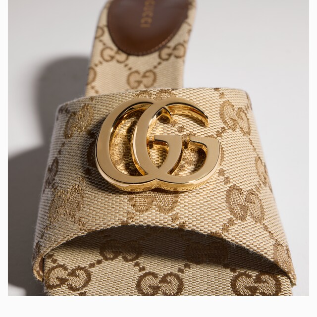 Women's slide sandal with Double G - image 4