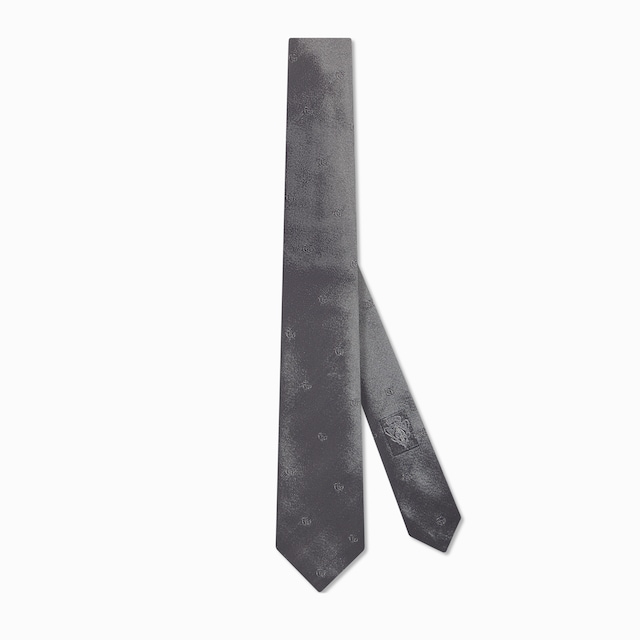 Corbata jacquard de seda con Doble G