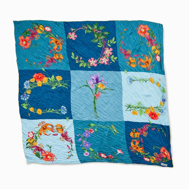 Printed silk shawl