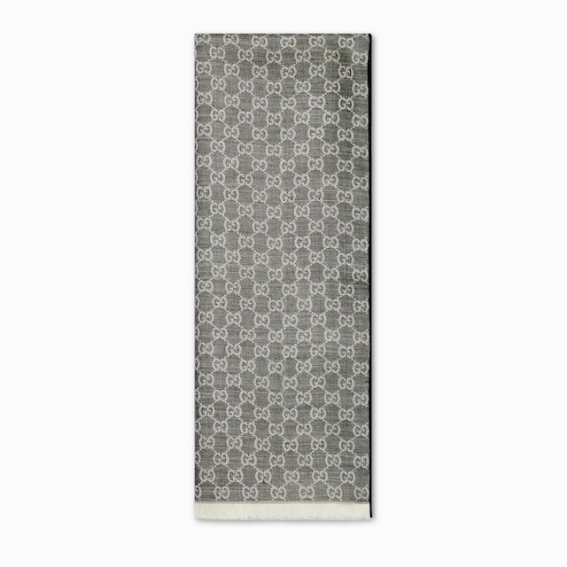 Stola aus Wolle und Seide mit GG Jacquard