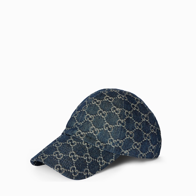 GG cotton denim baseball hat