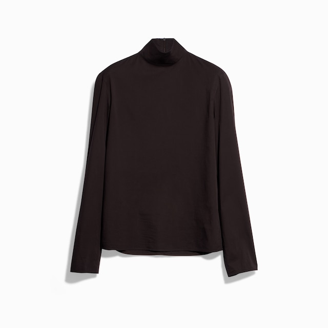 Maglione a collo alto in popeline di cotone