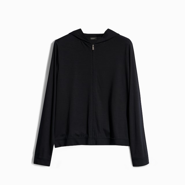 Giacca con cerniera in morbido jersey di rayon