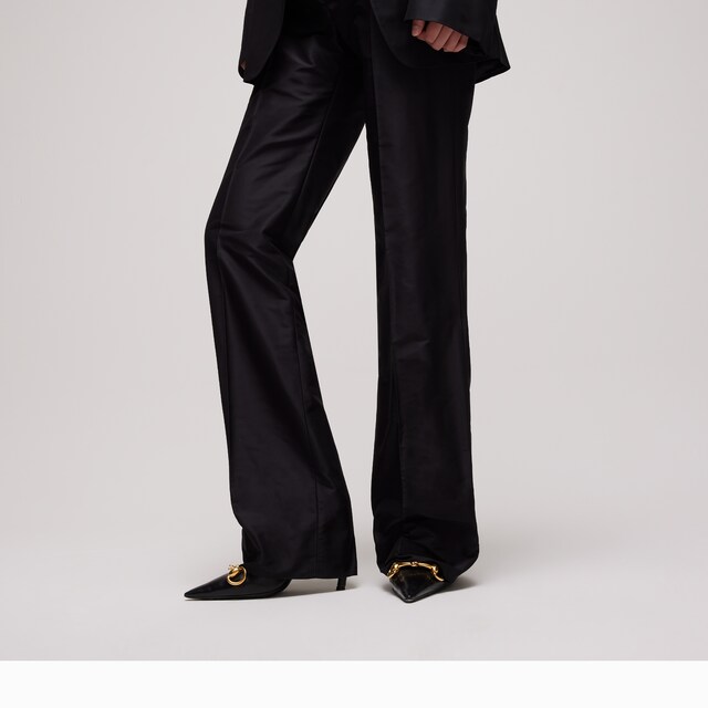 Fine silk faille pants - image 2
