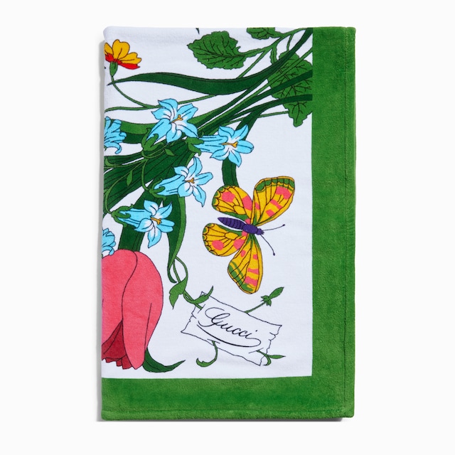 Manta de playa de rizo de algodón estampado