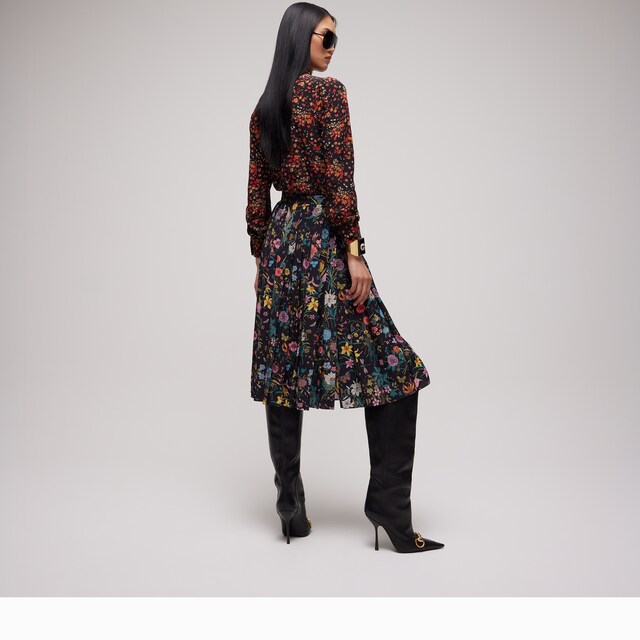 Printed silk shirt - image 3