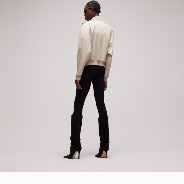 Silk poplin zip jacket - image 5