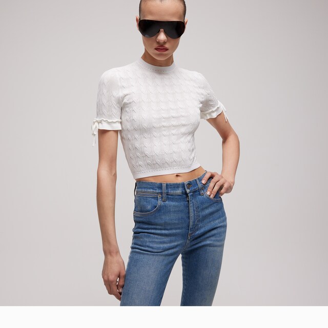 Braided cotton blend top - image 2