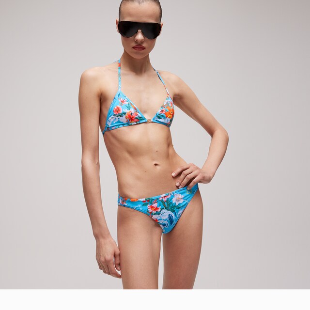 Printed stretch jersey bikini - image 2