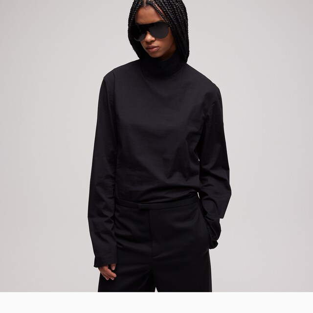 Cotton poplin T-shirt - image 5