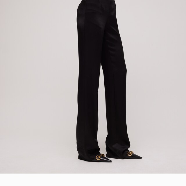 Crepe satin pants - image 4