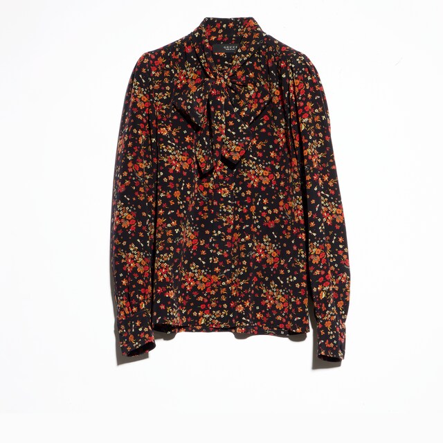 Printed silk shirt