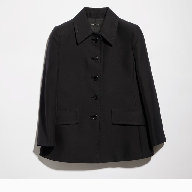 Linen blend caban