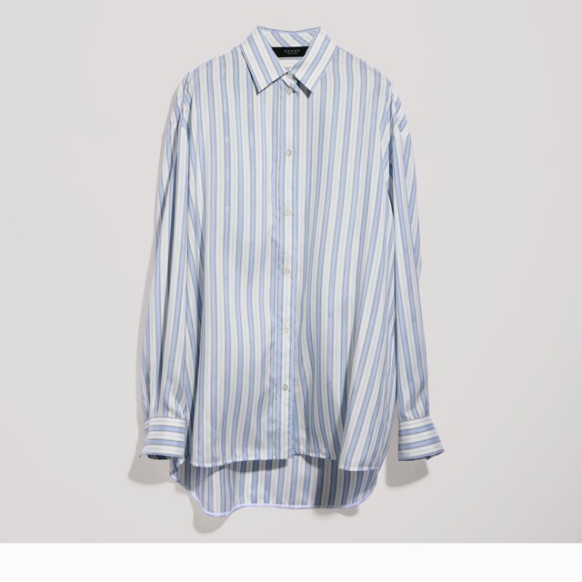 Gucci Interlocking G silk jacquard shirt