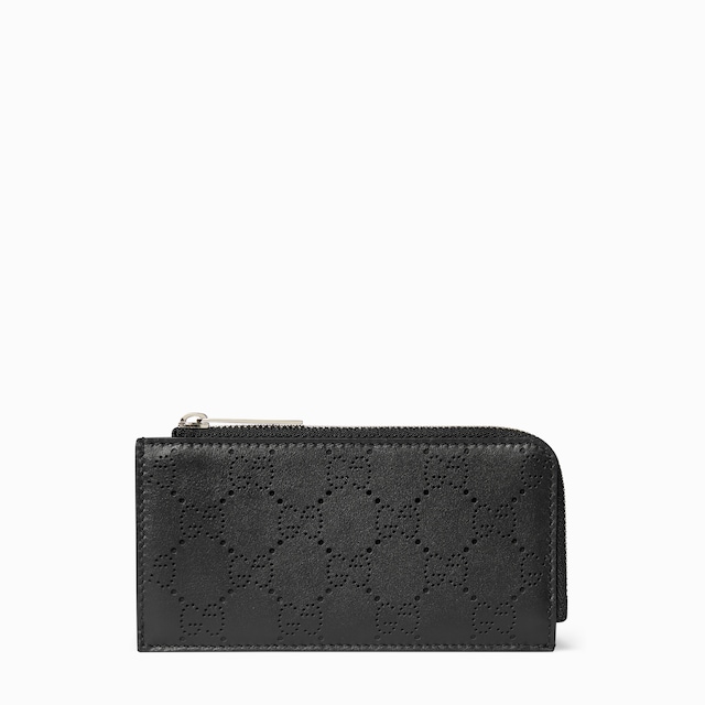 GUCCI ロゴ コインケース ・ブラック レザー | GUCCI公式