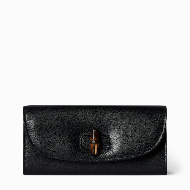 Long wallet with bamboo