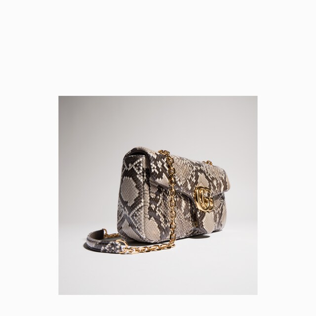 GG Marmont python medium shoulder bag - image 5