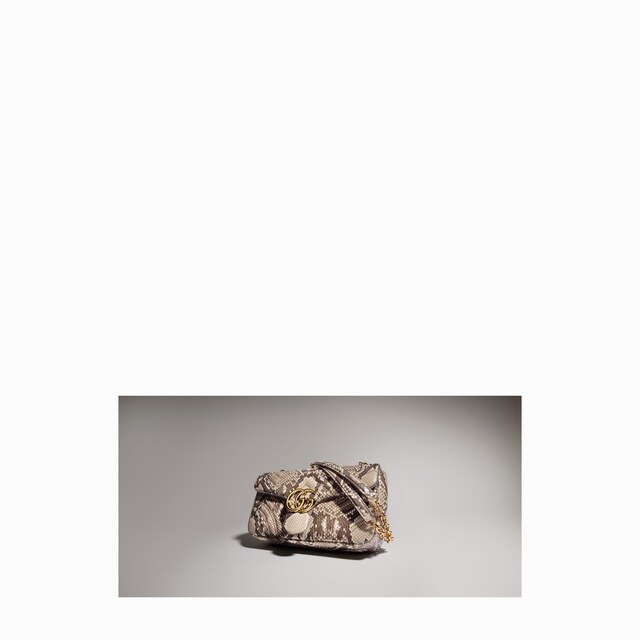 GG Marmont python medium shoulder bag