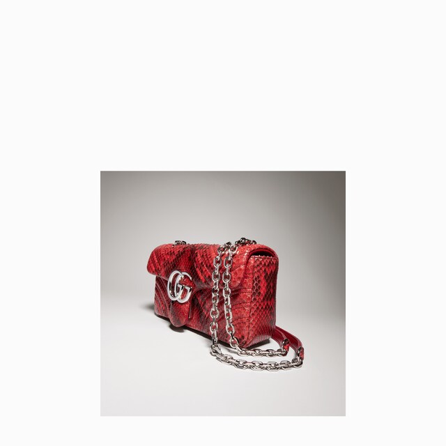 GG Marmont python mini shoulder bag - image 5