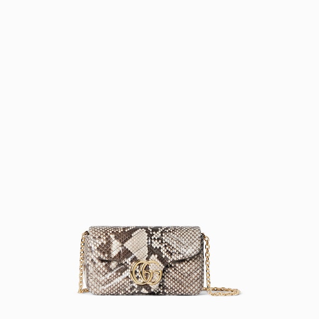 GG Marmont python mini shoulder bag