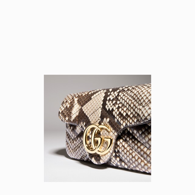 GG Marmont python mini shoulder bag - image 5