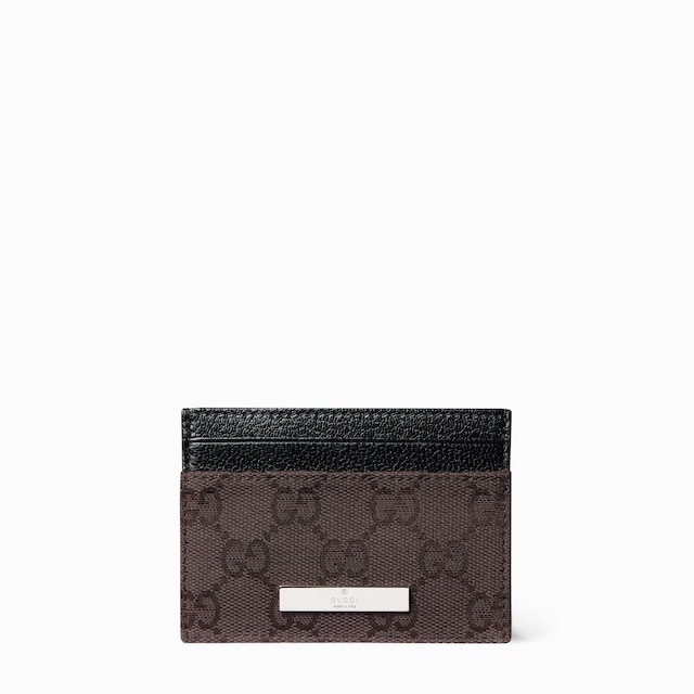 Card case with Gucci plaque