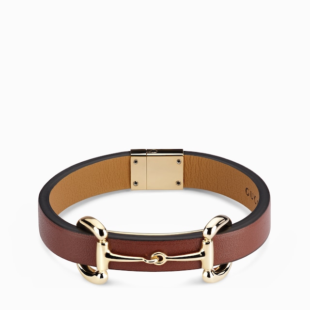 Lederarmband mit Horsebit