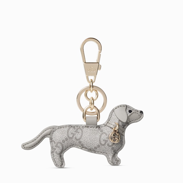 Dog-shaped bag charm