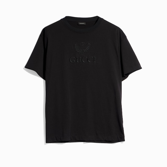 Cotton jersey T-shirt with embroidery