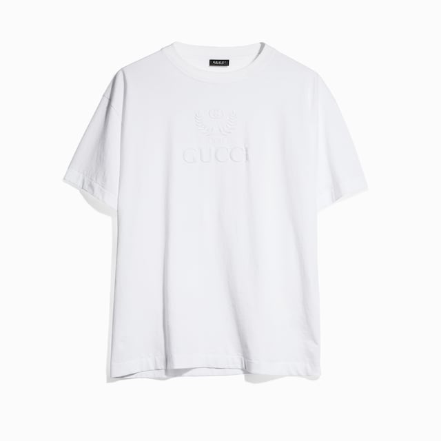Cotton jersey T-shirt with embroidery