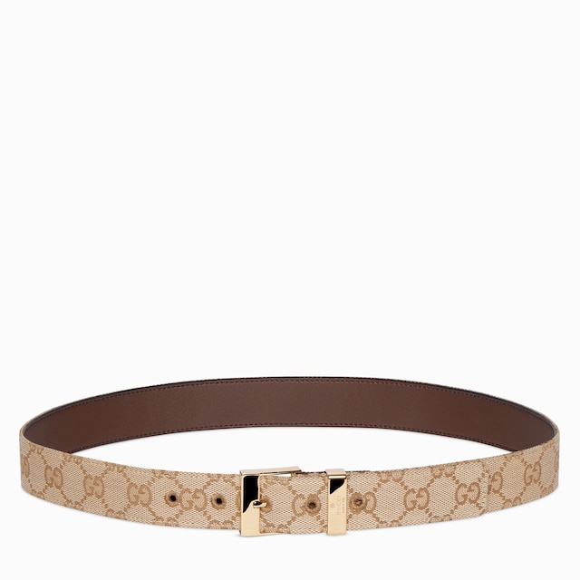 Belt with squared buckle