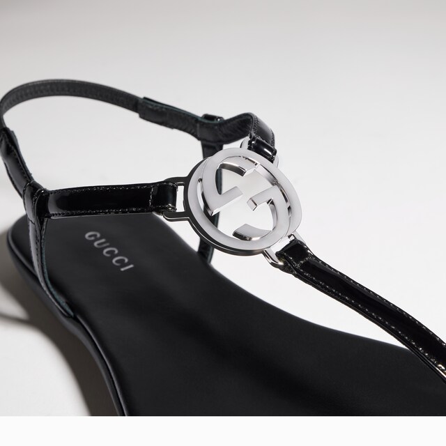 Women's thong sandal with Interlocking G - image 4