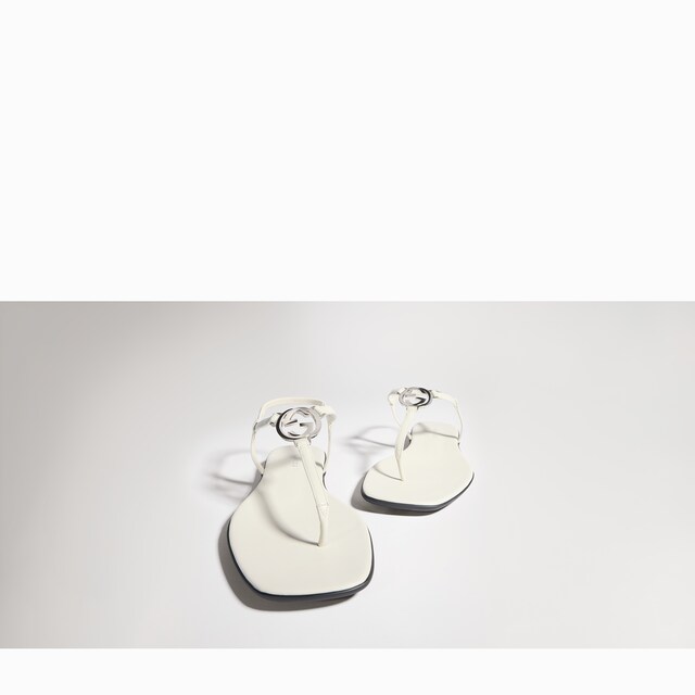 Women's thong sandal with Interlocking G - image 3