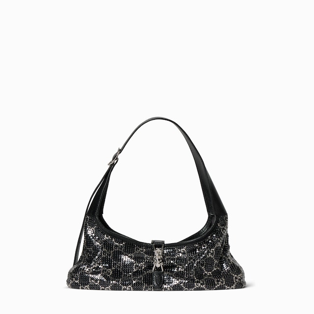 Jackie Slim metallic evening bag