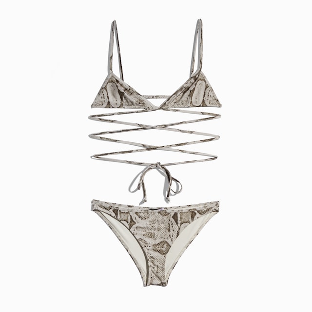 Bikini en jersey stretch à imprimé