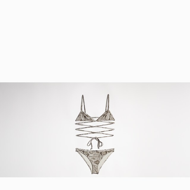 Printed stretch jersey bikini - image 2