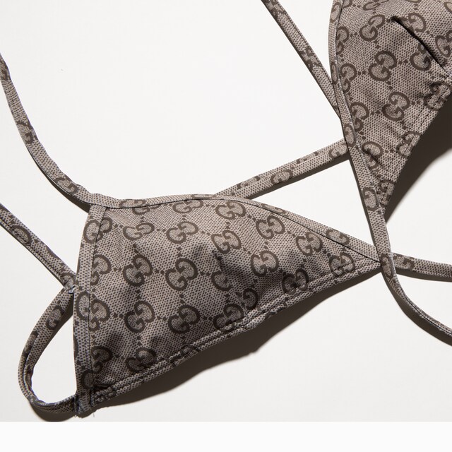 Printed stretch jersey bikini - image 3