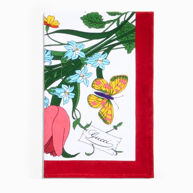 Printed cotton terrycloth beach blanket