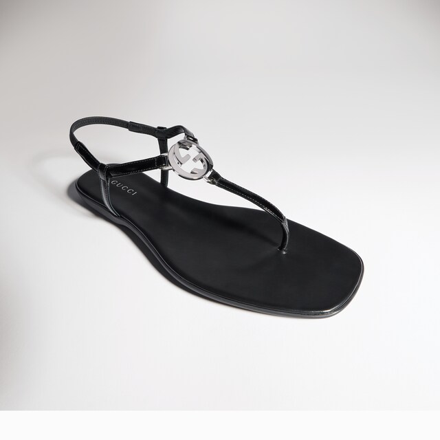 Women's thong sandal with Interlocking G - image 2
