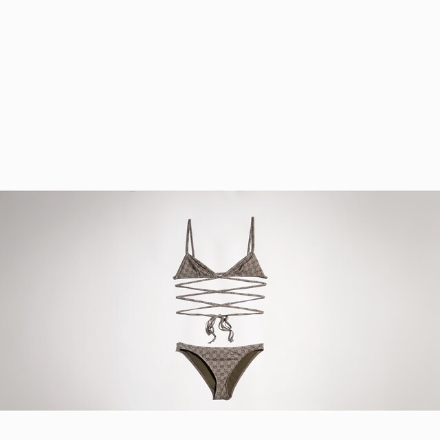 Printed stretch jersey bikini - image 2