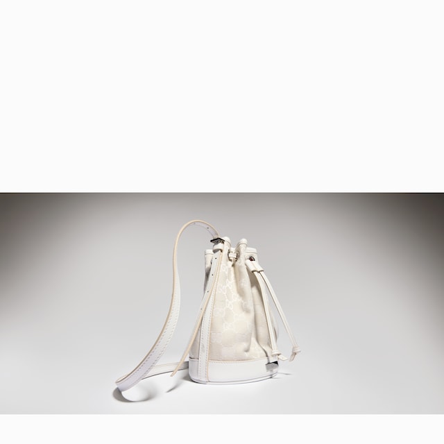 Mini bucket bag with Gucci plaque - image 2